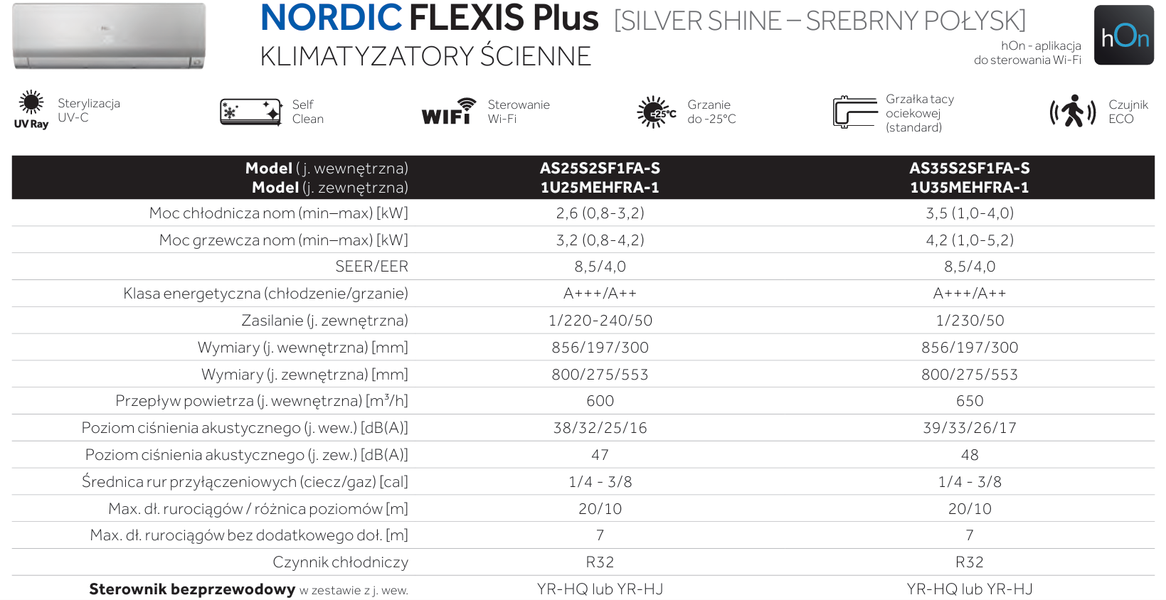 Klimatyzator Haier NORDIC FLEXIS Plus Silver Shine 3,5 kW z montażem - obrazek 7
